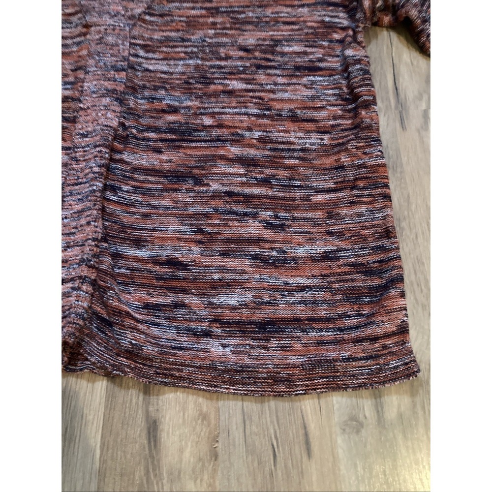 Pure Jill Campari Marled Knit Pullover Sweater Cotton Blend Size Small - Picture 2 of 7
